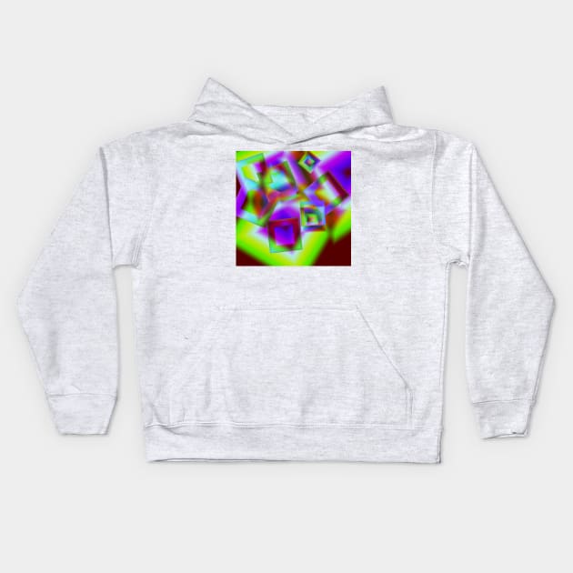 yellow blue pink purple abstract texture Kids Hoodie by Artistic_st